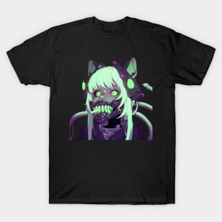 Lovecraft Anime Catgirl Biomech T-Shirt